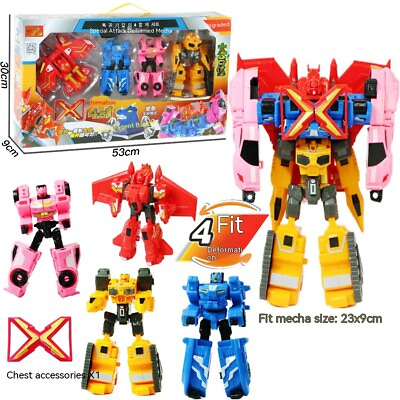 #ad New deformation robot toy model. Toy robot gift birthday gift with colorful box $19.99