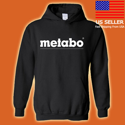 #ad Metabo Power Tools Logo Men#x27;s Black Hoodie Sweatshirt Size S 3XL $35.99