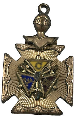 #ad Vintage Knights Of Pythias amp; Tote Redmen Medal $29.99
