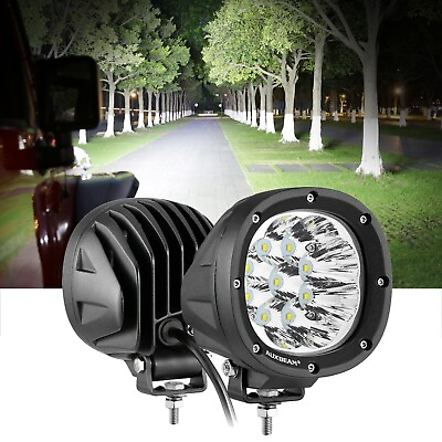#ad 4quot; Driving LED Round Spot Lights Fog Work Offroad Pods Lamp ATV SUV Truck Bar $85.99