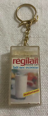 #ad Vintage advertising keychain Régilait milk drink old collection pack 60s France $14.00