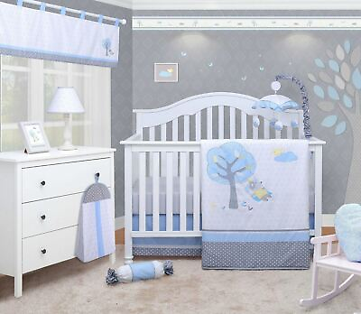 #ad 6 Piece Blue Little Puppy Dog Baby Boy Nursery Crib Bedding Sets By OptimaBaby $35.00