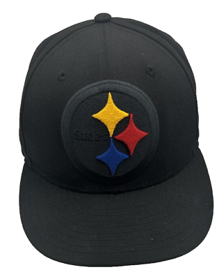 #ad Black Pittsburgh Steelers Logo Hat Adjustable Baseball Cap NFL New Era $10.49