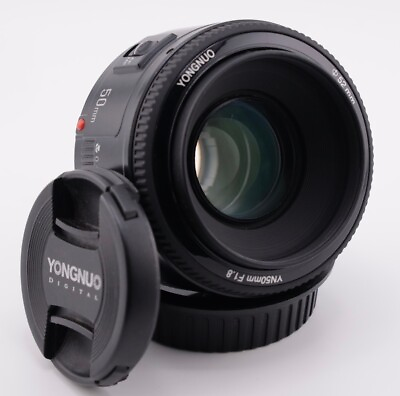 #ad Yongnuo YN50mm f 1.8 Lens for Canon EF EOS 1D 5D 6D 7D 90D 80D T8i T7i T6i SL2 $64.99