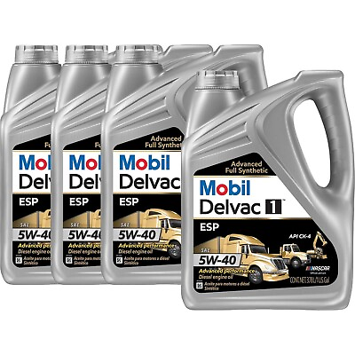 #ad Mobil 1 122271 Delvac 1 ESP Motor Oil 5W 40 1 Gallon Box 4 $132.99