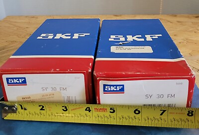 #ad SKF Pair New Old Stock Bearings SY 30 FM $85.00