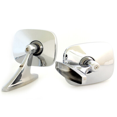 #ad Fit For 1961 1966 FD THUNDERBIRD NEW CHROME DOOR MIRRORS PAIR 2PIECES LEFT RIGHT $79.45