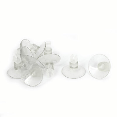 #ad Aquarium Suction Cup Suckers 5mm CO2 Airline Tubing Holders White Clear 10 Pcs $8.71