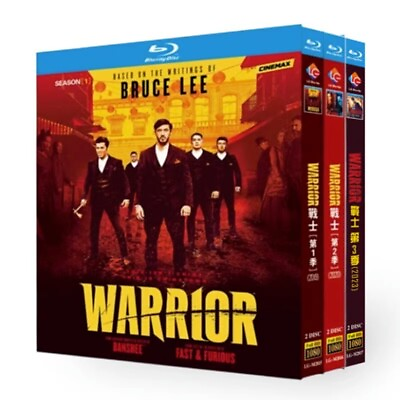 #ad Warrior Season 1 3 2023 Brand New Boxed Blu ray HD TV series 6 Disc $38.95