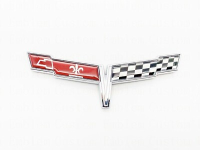 #ad 1980 Corvette Coupe C3 Emblem Front Hood Badge NEW Reproduction Chrome $24.99