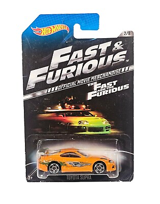#ad Hot Wheels The Fast amp; Furious Toyota Supra 2 8 Orange New Walmart Exclusive 2013 $38.95
