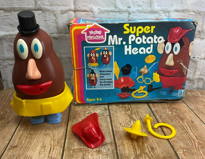 #ad Vintage 1979 Hasbro SUPER Mr. Potato Head Play Set With Box $18.00
