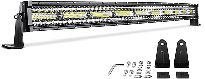 #ad LED Light Bar 42 Inch Curved 600W Triple Row 40000LM PCS Upgrated Chipset Led W $96.99