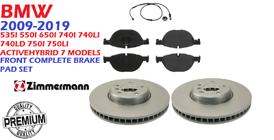 #ad Front Complete Brake Pad Set 2pc design for 09 19 BMW 535I 550I 650I 740I 740LD $700.55