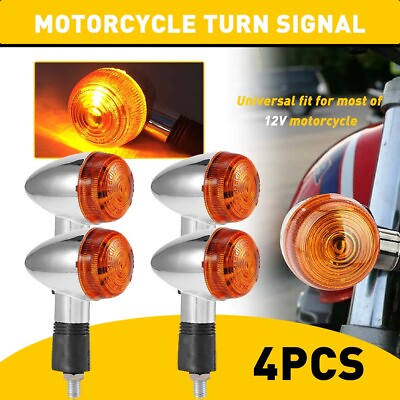 #ad 4x Motorcycle LED Turn Light Signal For Honda Shadow VT 600 700 750 1100 VTX1300 $17.99