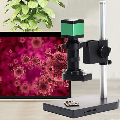 #ad Electronic 48 MP 1080P Digital Microscope Industrial HDMI Camera Video Stand New $167.20
