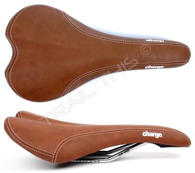 #ad Charge Spoon Bike Saddle Brown CrMo Rails Pressure Relief Lightweight Road MTB $24.85