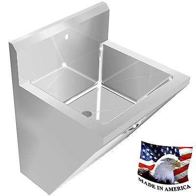 #ad SURGEON#x27;S CHASSIS HAND SINK 1 STATION SINK ONLY 24quot; STAINLESS STEEL WELDED DRAIN $3160.78