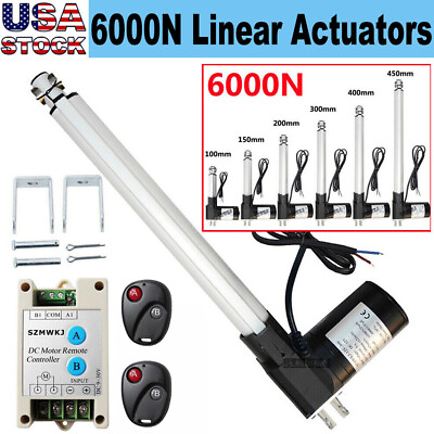 #ad 4quot; 18quot; Heavy Duty 6000N Linear Actuator Motor Forward Reverse Controller CL $72.99
