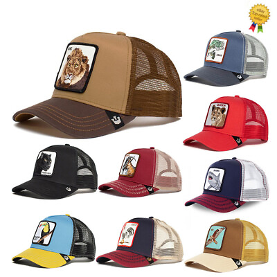 Men Women Snapback Hip Hop Adjustable Farm Animal Trucker Baseball Cap Hat $10.89
