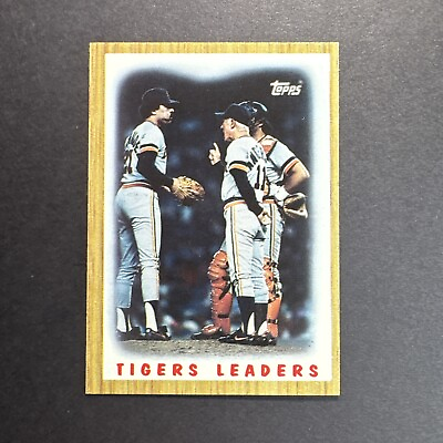 #ad 1987 Topps Tiffany Tigers #631 Tigers Leaders $1.49