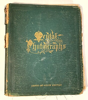 #ad RARE Mental Photographs An Album For Confessions 1870 Carte De Visite Edition $144.00
