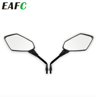 #ad Universal Motorcycle Motorbike Scooter Rearview Rear 10mm 8mm View Side Mirrors $28.89
