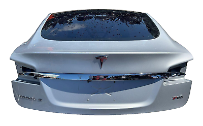 #ad 2012 2015 Tesla Model S Rear Tailgate Hatch Panel amp; Liftgate Glass Silver PMSS $1200.00