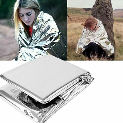 8 Pack Emergency BLANKET Thermal Survival Safety Insulating Mylar Heat 82quot; X52quot; $8.99