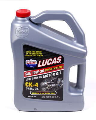 #ad Lucas Oil Synthetic Blend 10W30 Diesel Oil Case 1 Gallon Luc10282 $41.17
