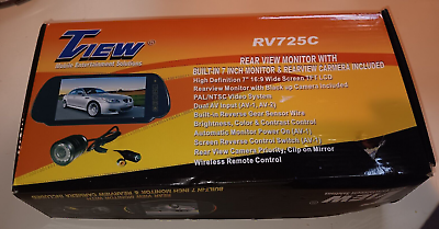 #ad Tview 7quot; Monitor with Rearview Camera New Open Box RV725C $70.00