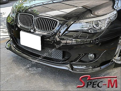 #ad 04 10 BMW E60 E61 535i 550i M Tech Only HG Style Front Carbon Fiber Bumper Lip $379.00