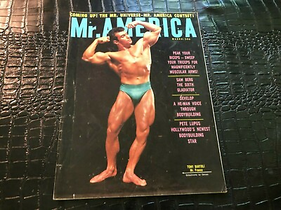 #ad MARCH 1962 MR MISTER AMERICA bodybuilding magazine TONY BARTOLI $24.99
