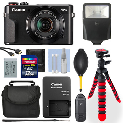 #ad Canon Powershot G7x Mark II 20.1MP Digital Camera 32GB Deluxe Accessory Package $1149.95