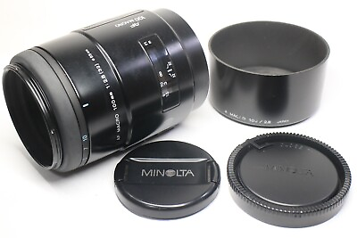 #ad Minolta AF MACRO 100mm F 2.8 New Lens For Sony Minolta A From Japan w Hood amp; Cap $79.80