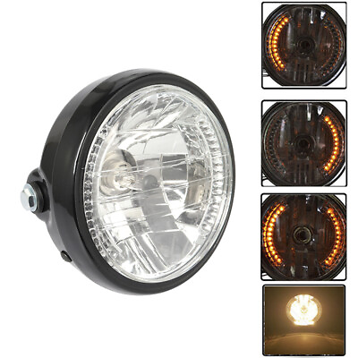 #ad 7#x27;#x27; inch Round Motorcycle LED Headlight Turn Light Universal For Honda Yamaha $25.99