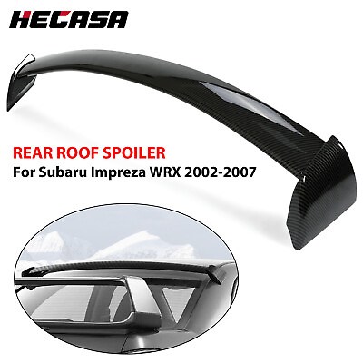 #ad For 2002 2007 Subaru Impreza WRX STI Rear Window Roof Spoiler Carbon Fiber Look $59.99