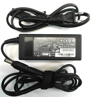 #ad Genuine Toshiba Laptop Charger AC Adapter Power Supply PA3917U 1ACA ADP 65SH A $15.99