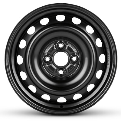 #ad New Wheel For 2012 2019 Toyota Prius C 15 Inch Black Steel Rim $97.73
