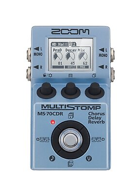 #ad Zoom MS 70CDR MultiStomp Guitar Effects Pedal Chorus Delay and Reverb Effe... $149.99