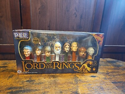 #ad Lord Of The Rings Collector#x27;s Series Pez Set Cib Complete Limited Edition $18.95