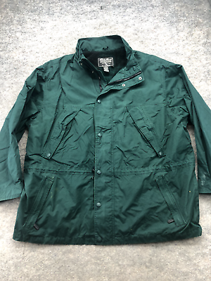 #ad Eddie Bauer Coat Size XXXL Men#x27;s Green Vintage Full Zip Wool Blend Parka Anorak $53.89