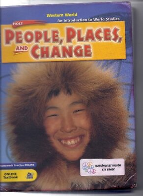 #ad HOLT PEOPLE PLACES AND CHANGE: AN INTRO TO WORLD By Rinehart And Winston Holt $41.95