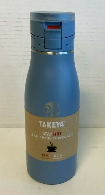 #ad NEW Takeya 51286 Traveler 17oz BLUESTONE Insulated FlipLock Bottle stainless $26.55