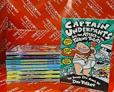 #ad BUILD YOUR OWN LOT Captain Underpants books DAV PILKEY *YOU CHOOSE* $3.89