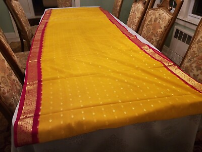 #ad Indian Sari Fabric 6.5 Yards $89.99
