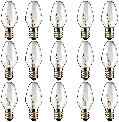 #ad Salt Lamp Bulbs 15 Watt Light Bulbs for Scentsy Wax Warmer C7 Replacement... $10.61