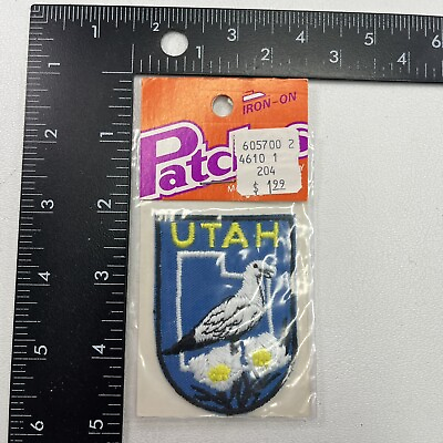 #ad Voyager Brand In Original Package Utah State Bird Patch California Gull 361J $6.76