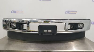 #ad 10 FORD F350 SUPER DUTY FRONT BUMPER ASSEMBLY CHROME WITH FOG LAMPS $500.00