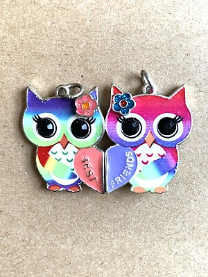 #ad Best Friends Pendant Pendants Necklaces Magnetic Owls Pair or Set $9.60